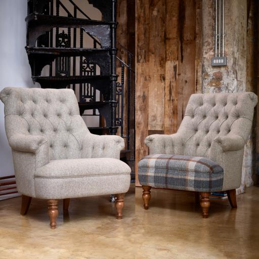 Pickering Armchair PKG140 - Moon Fabrics - Wood Bros