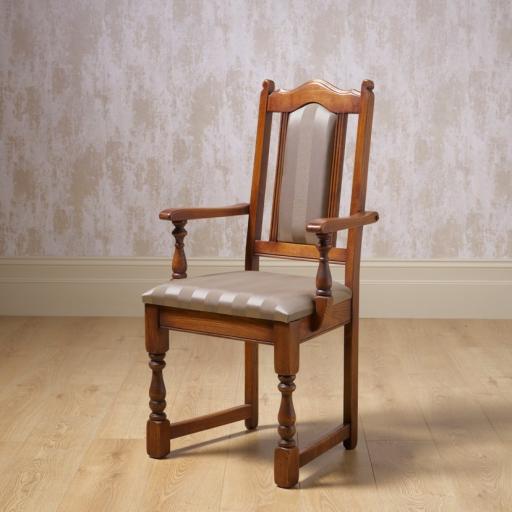 2068 Lancaster Dining Armchair - Old Charm Furniture - Wood Bros