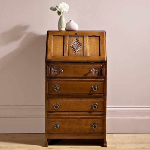 2656 Ladies Bureau - Old Charm Furniture - Wood Bros