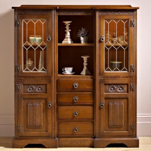 2730 Tall Recessed Sideboard - Old Charm Furniture - Wood Bros