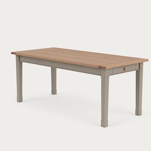 Moreton 185 cm Painted Rectangular Dining Table - Neptune