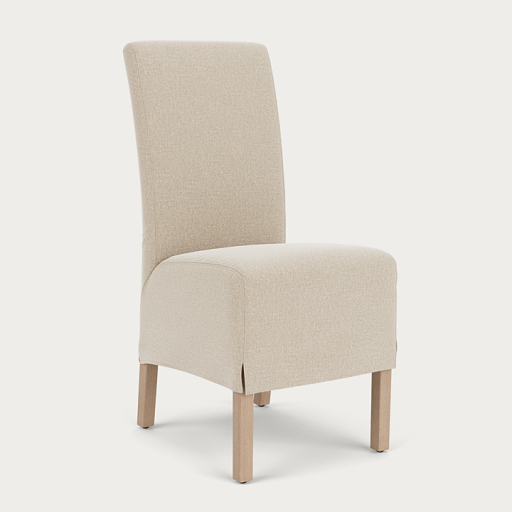 Long Island Dining Chair in Linara Natural.png