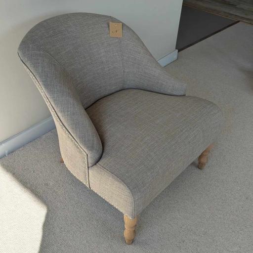 Neptune Audrey Chair in Archie Aqua Grey - Neptune Sale - Ex-Display Furniture Clearance