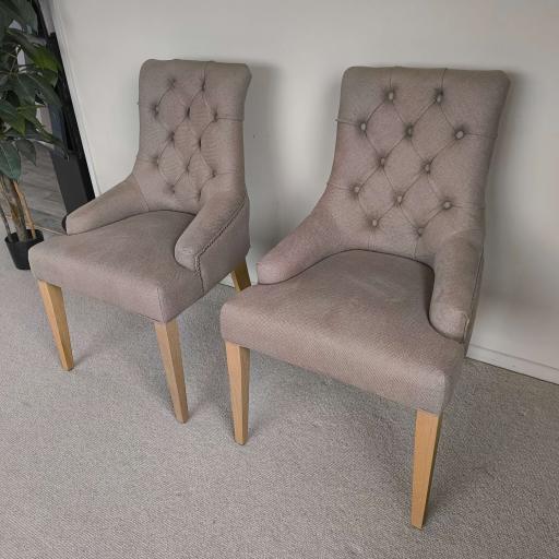 Neptune Henley Dining Chairs in Hugo Spelt (set of two) - Neptune Sale - Ex-Display Furniture Clearance