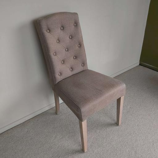 Neptune Sheldrake Dining Chair in Hugo Buckwheat (one left) - Neptune Sale - Ex-Display Furniture Clearance