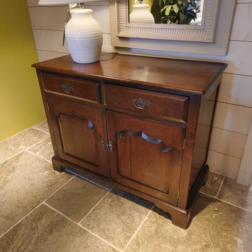 Vintage Solid Oak Sideboard - Ex-Display Furniture Clearance