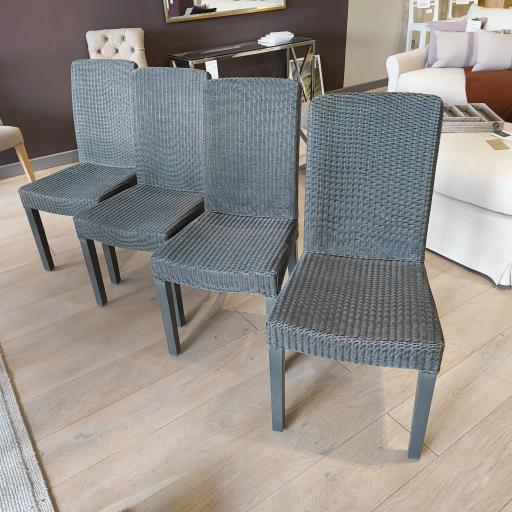 Set of 4 Montague Dining Chairs in Slate - Neptune Clearance